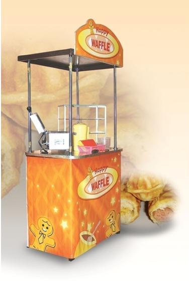 Affordable and Highly Presentable Happy Waffle foodcart.