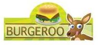 Affordable and Highly Presentable Burgeroo foodcart logo.