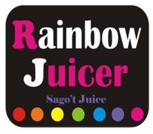 Affordable and Highly Presentable Rainbow Juicer foodcart logo.