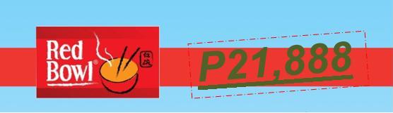 Affordable and Highly Presentable Red Bowl foodcart package price for as low as P21,888