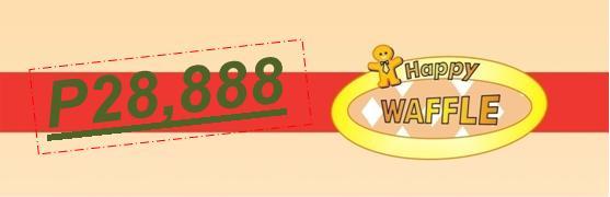 Affordable and Highly Presentable Happy Waffle foodcart franchising package with E-loading at P21,888.00